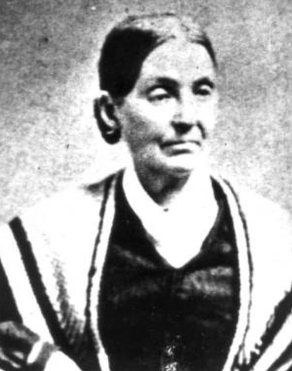 Emma Smith in later life, about 1870.