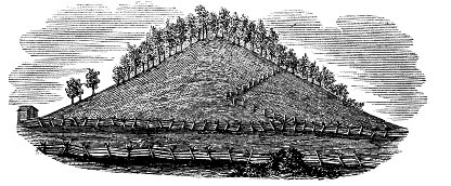 The earliest known engraving of the hill, published in 1841 as "Mormon Hill," a northern view from the road about three miles south of Palmyra.